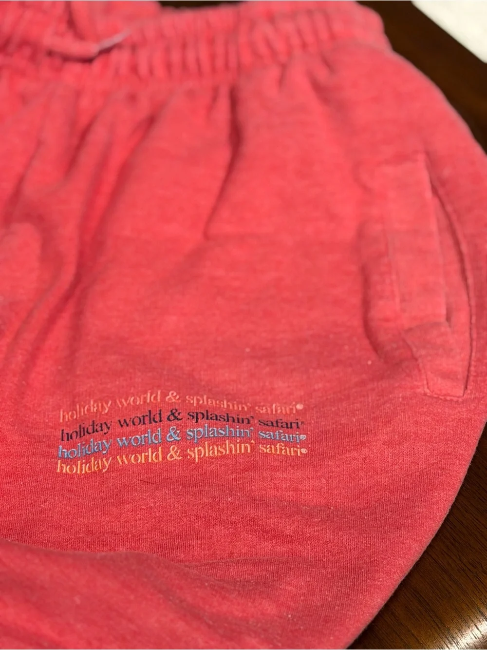 Pop Surf Pink Holiday World Cropped Sweatshirt Joggers Set S